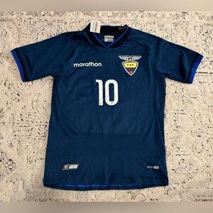 Marathon Authentic Ecuador Team Blue 2019 Jordan Rezabala #10 Jersey Men’s Sz: S